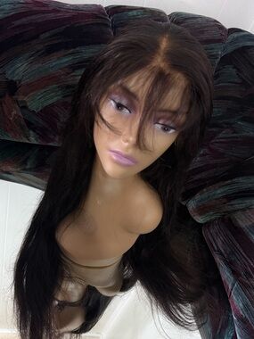 32in Straight Lace Front human Wig
